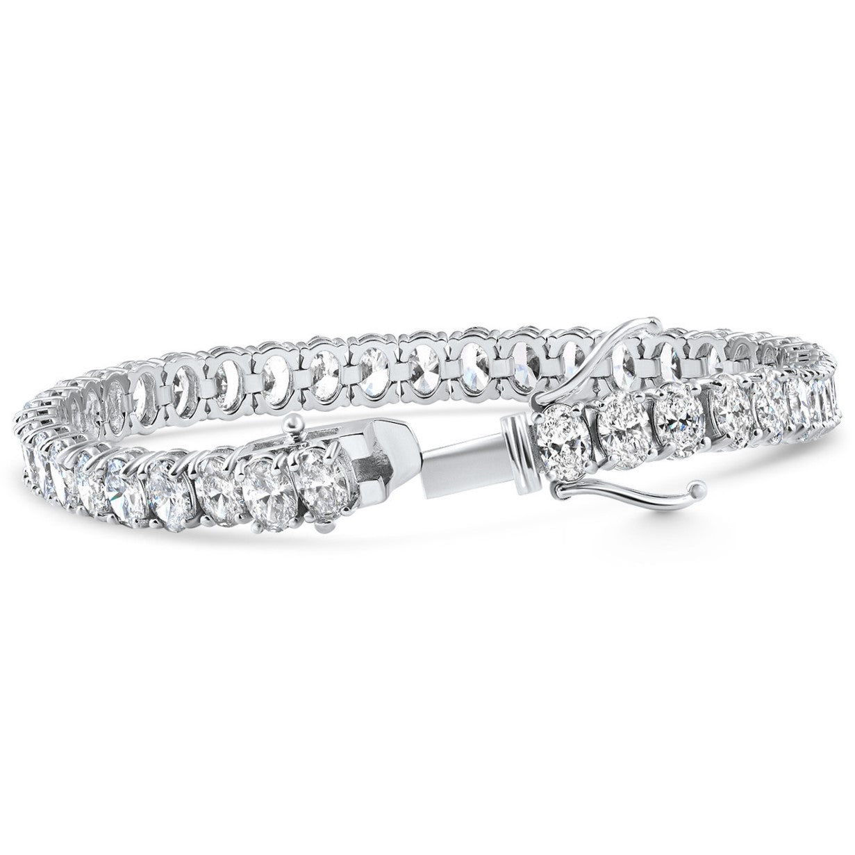 Oval Cut Moissanite Tennis Bracelet