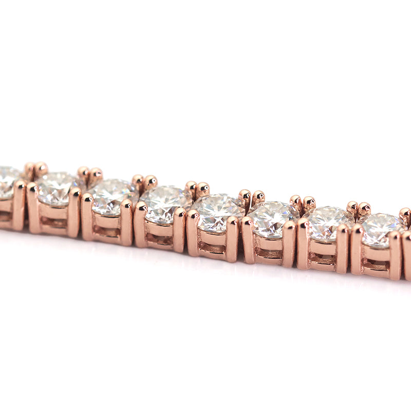 3 mm Tennis Bracelet in Rose Gold Silver Ready to Ship