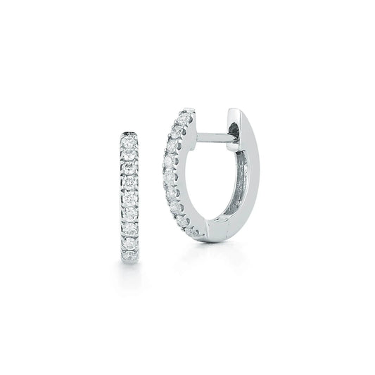 Moissanite Sleeper Hoops