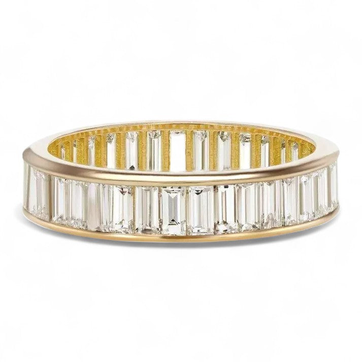 Baguette Cut Channel Eternity Band