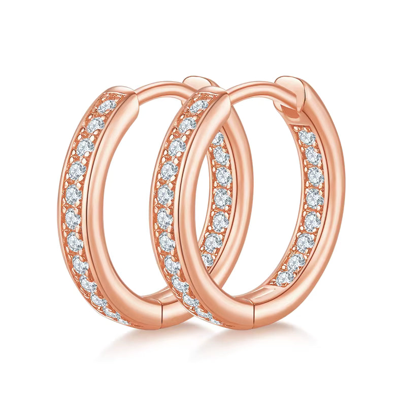Inside Out Moissanite Hoops