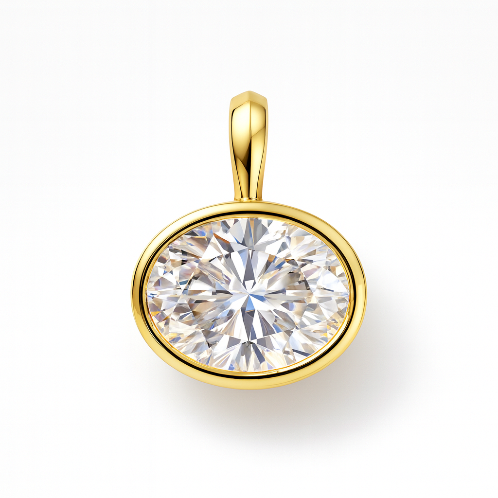 6.5 carat Oval Cut Torque Necklace