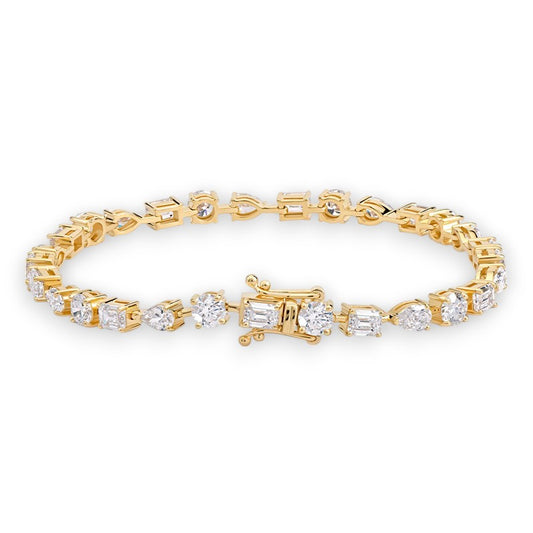 Trilogy Moissanite Tennis Bracelet