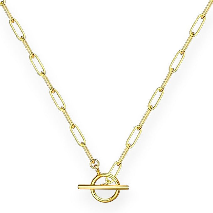 Petite Toggle Paperclip Necklace