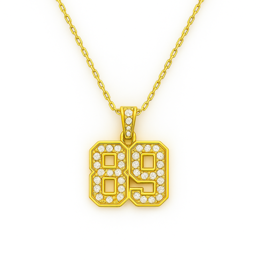 Personalised Number Pendant Necklace