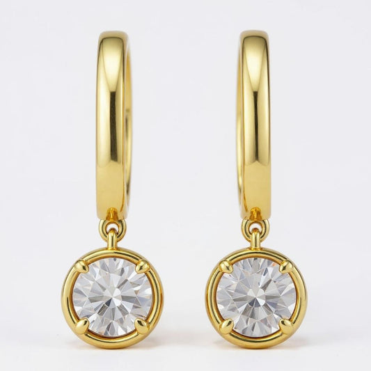 Round Drop Earrings