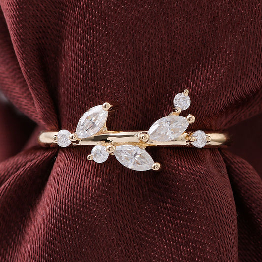 Ethereal Marquise Cut Moissanite Ring