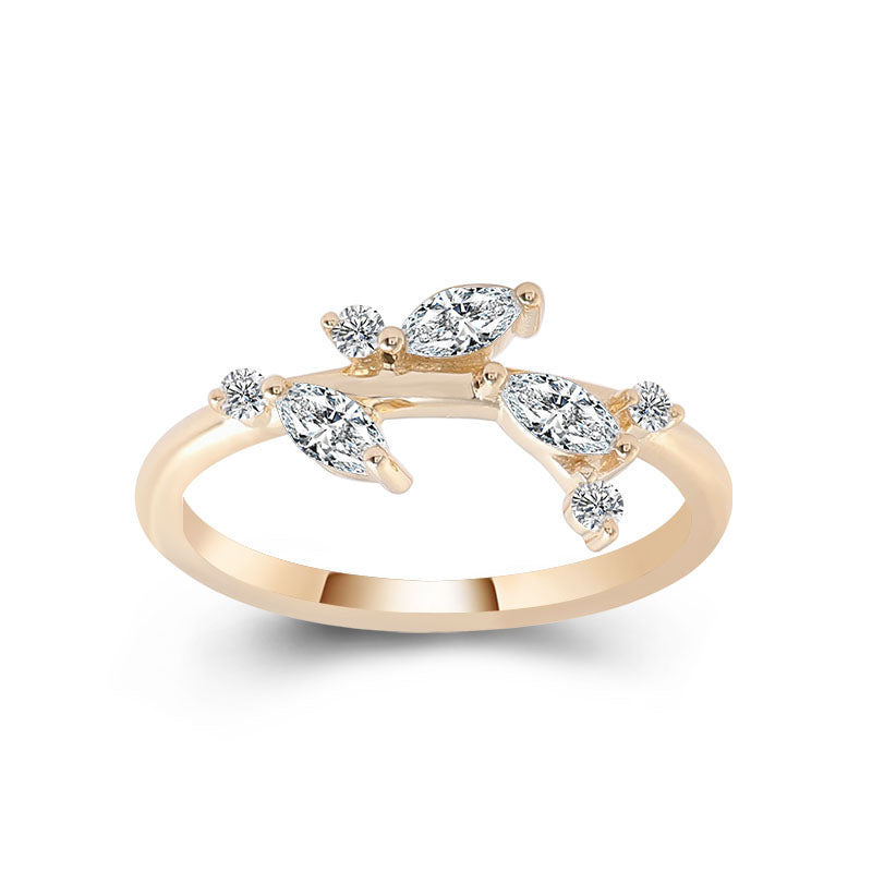 Ethereal Marquise Cut Moissanite Ring