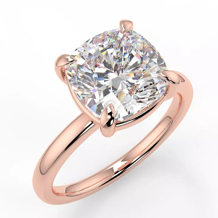1.5 Carat tw Round Cut Moissanite Solitaire Ring