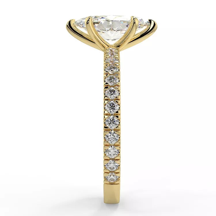 1.98 Carat Marquise Cut Moissanite Ring