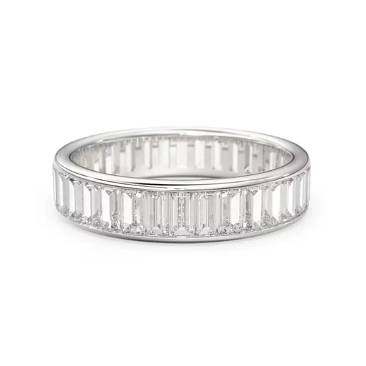 Baguette Cut Channel Eternity Band
