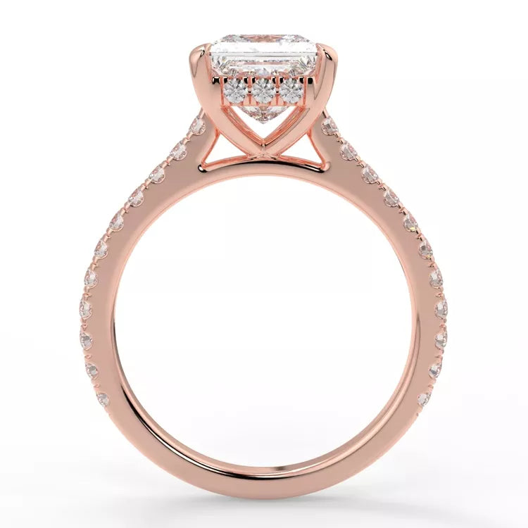2.78 Carat Princess Cut Moissanite Solitaire Ring