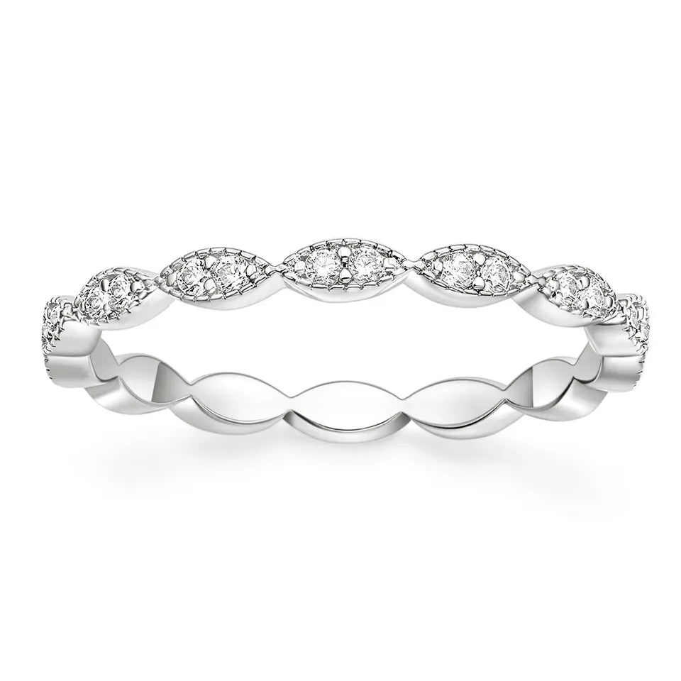 Marquise Set Eternity Band