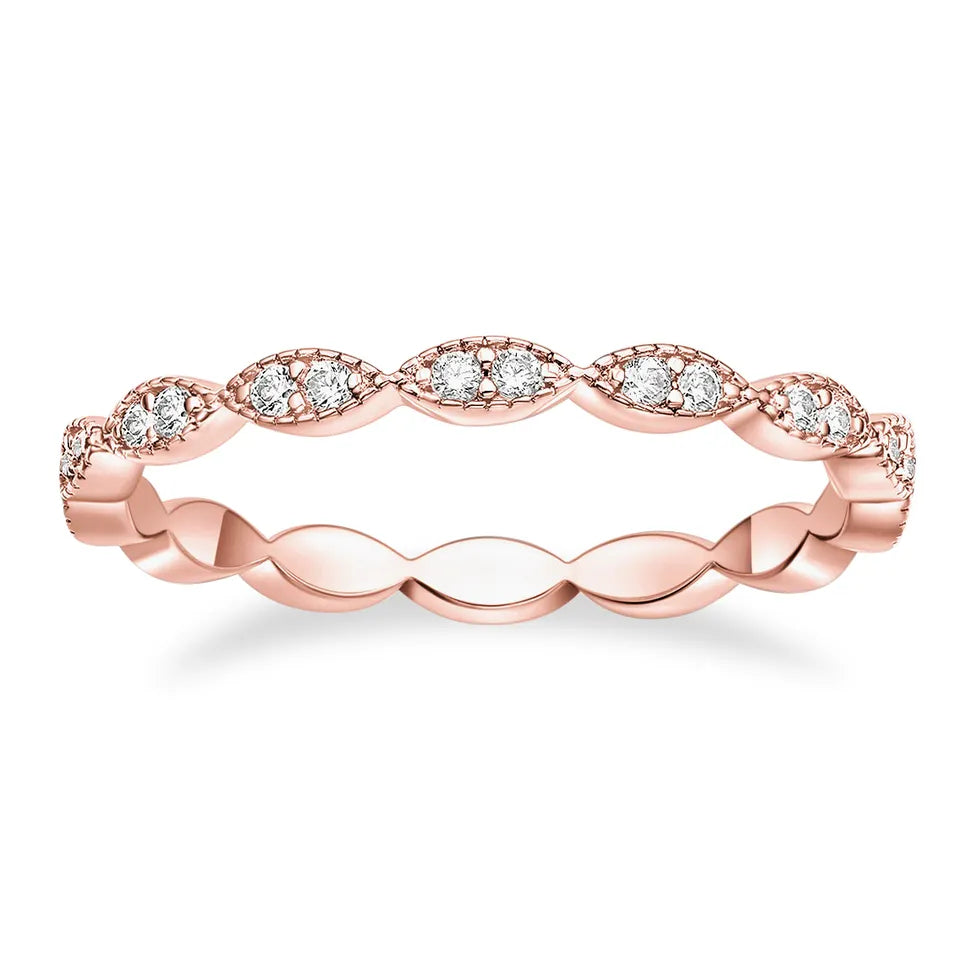 Marquise Set Eternity Band