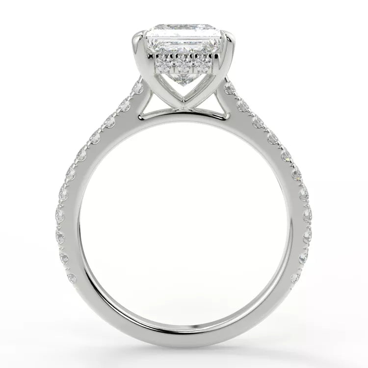 2.78 Carat Princess Cut Moissanite Solitaire Ring