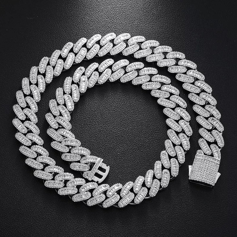 16 mm Baguette Miami Cuban Link Chain