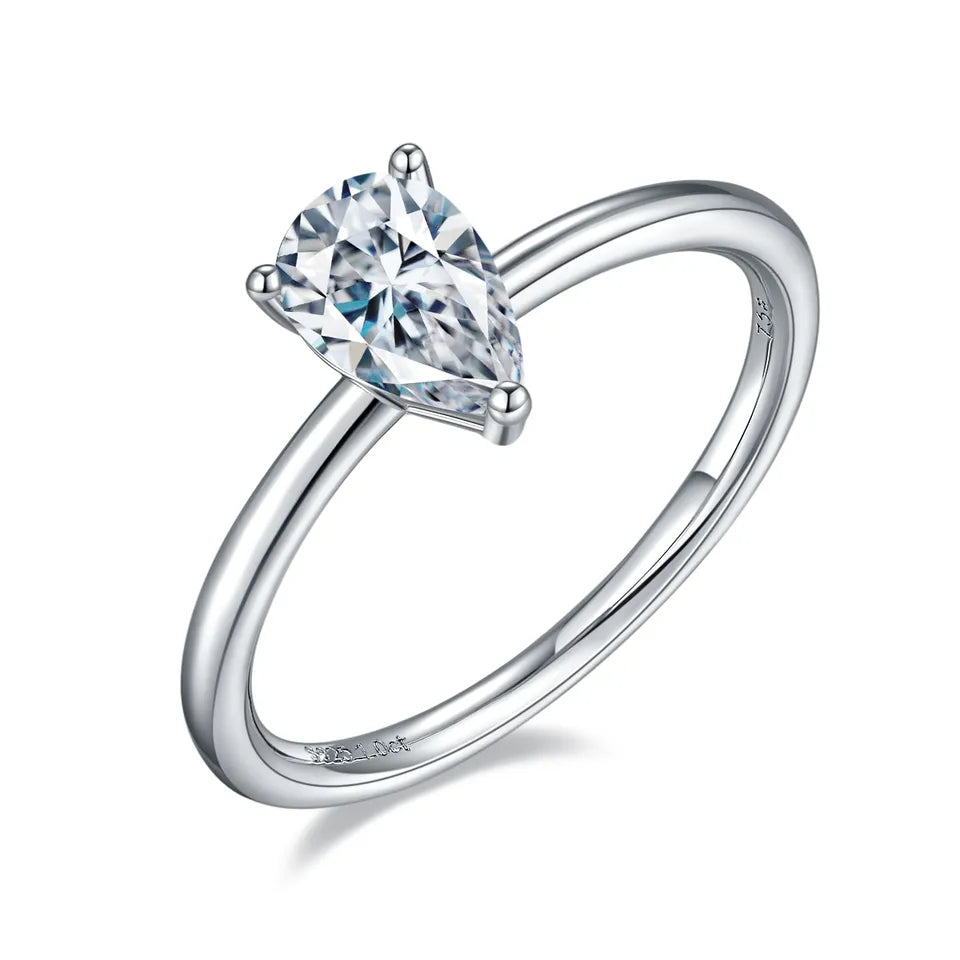 1 Carat Pear Cut Ring