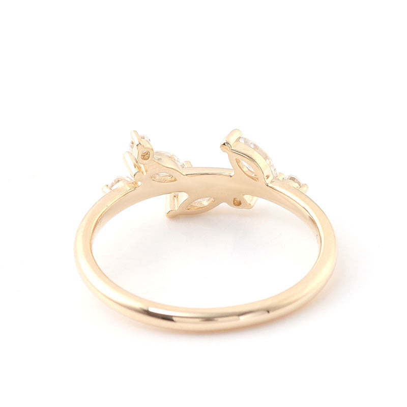 Ethereal Marquise Cut Moissanite Ring
