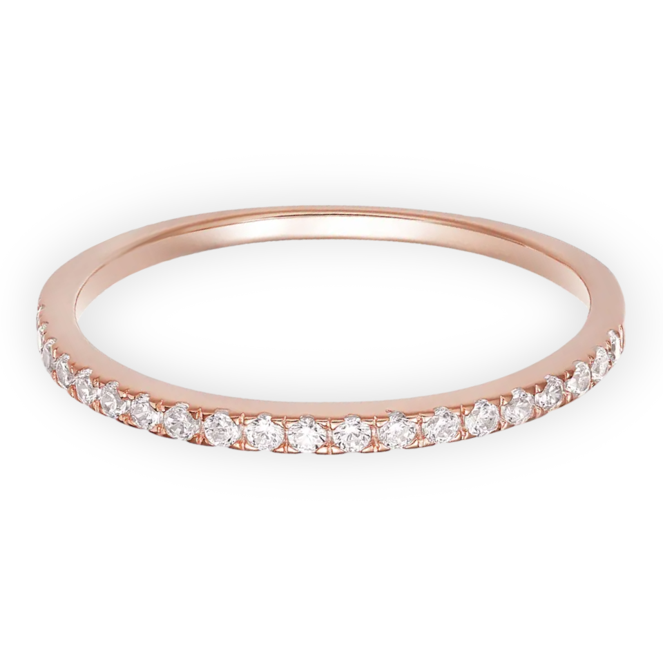 1.5 mm Half Eternity Band