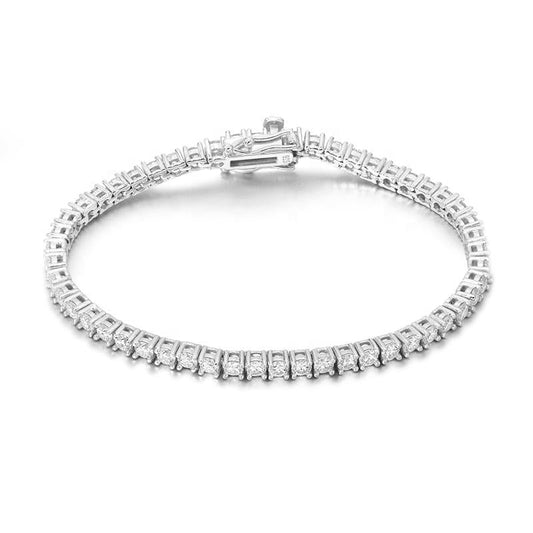 3 mm Tennis Bracelet in Silver Ready to Ship