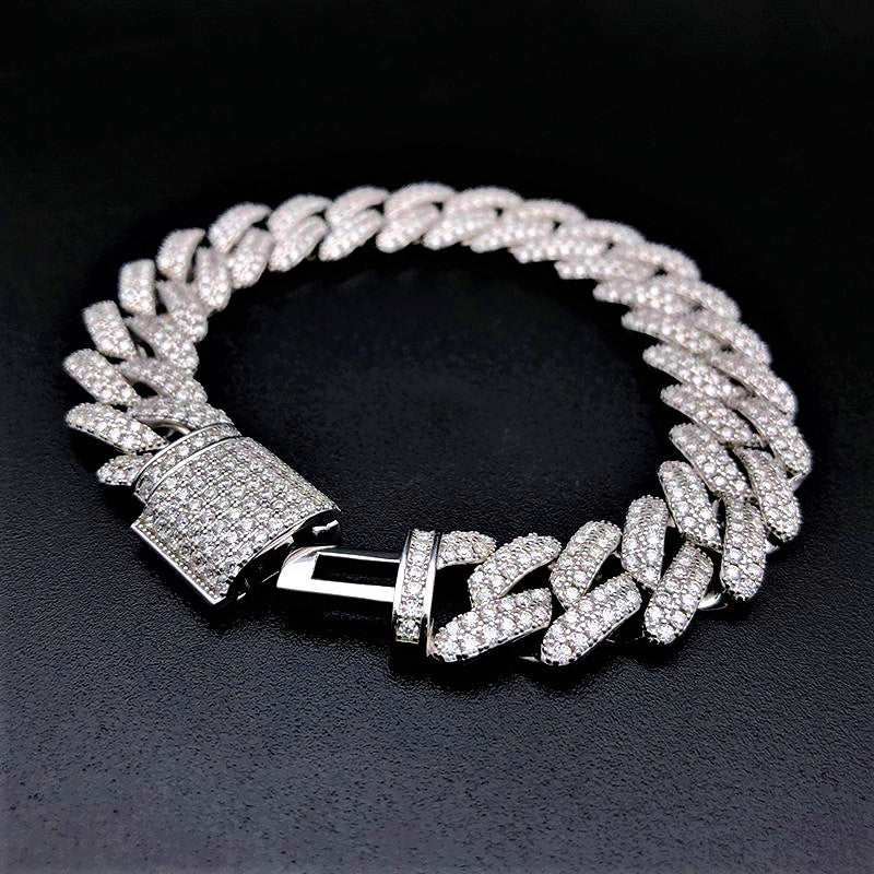 10mm Cuban Prong Link Bracelet
