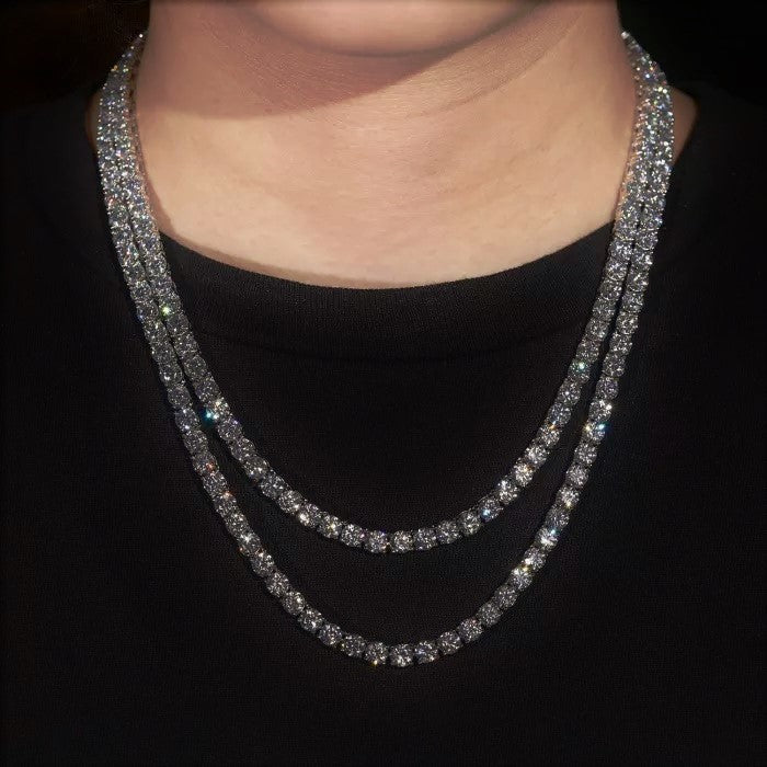 Men's Moissanite Chains and Pendants - Ethical Luxury - Gems of Elah