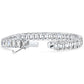 15 carat emerald cut moissanite tennis bracelet