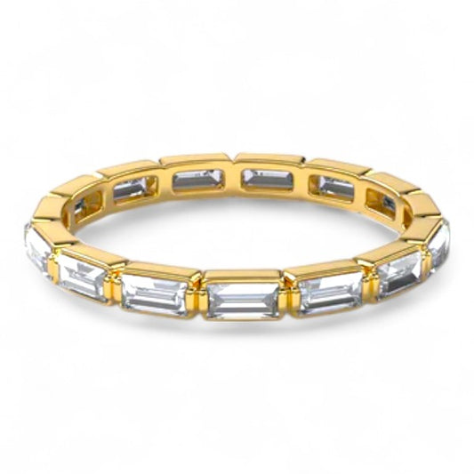 Baguette Cut East West Eternity Band
