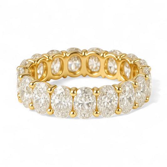 Oval Cut Moissanite Eternity Band