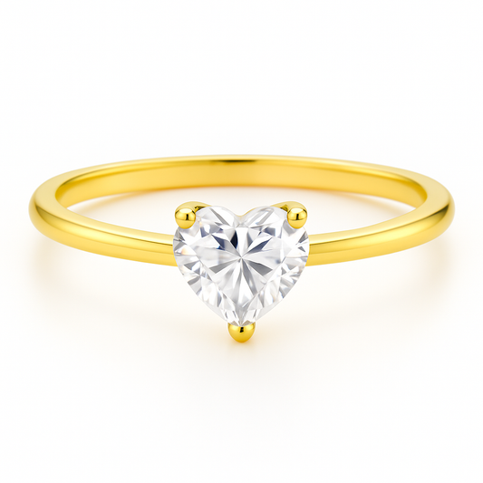 1 Carat Heart Cut Ring