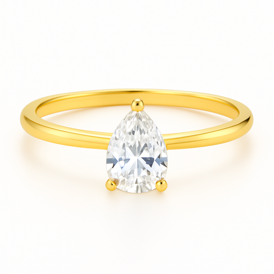 1 Carat Pear Cut Ring