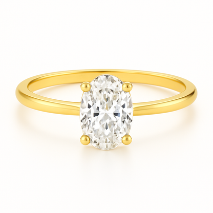 1 Carat Oval Cut Ring