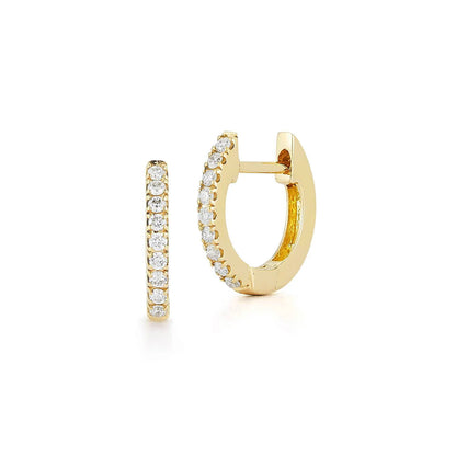 Moissanite Sleeper Hoops