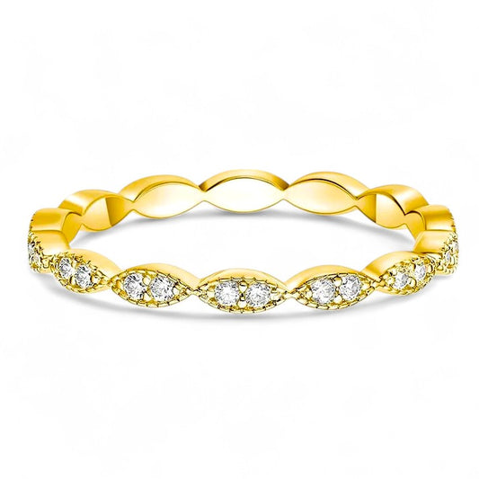Marquise Set Eternity Band