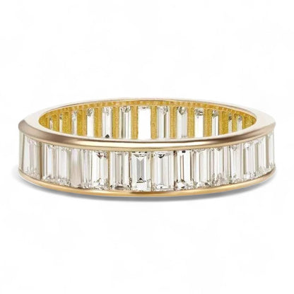 Baguette Cut Channel Eternity Band