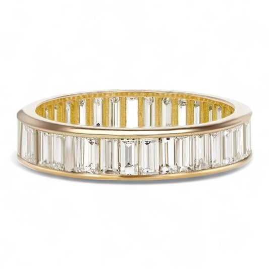 Baguette Cut Channel Eternity Band