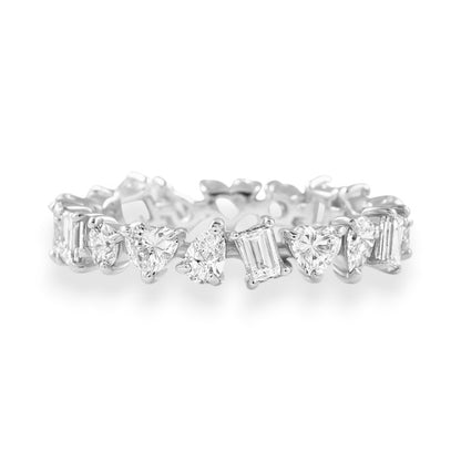 Mixed Shape Moissanite Eternity Band