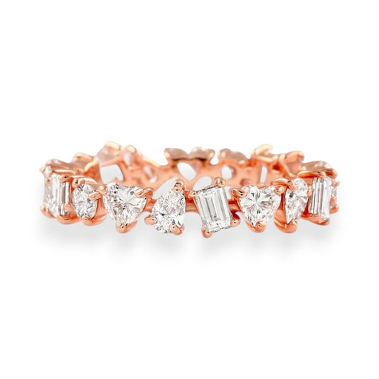 Mixed Shape Moissanite Eternity Band