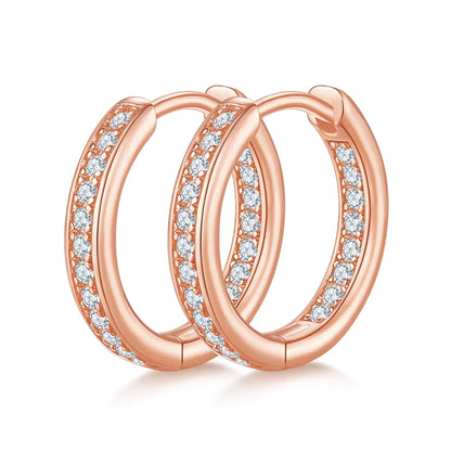 Inside Out Moissanite Hoops