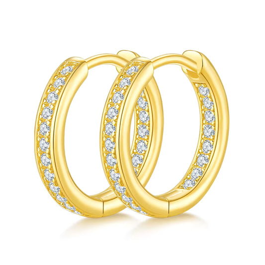 Inside Out Moissanite Hoops