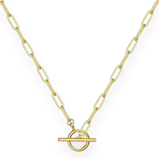 Petite Toggle Paperclip Necklace