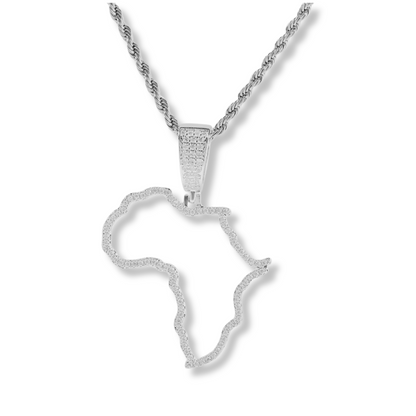 Map of Africa Pendant with Chain