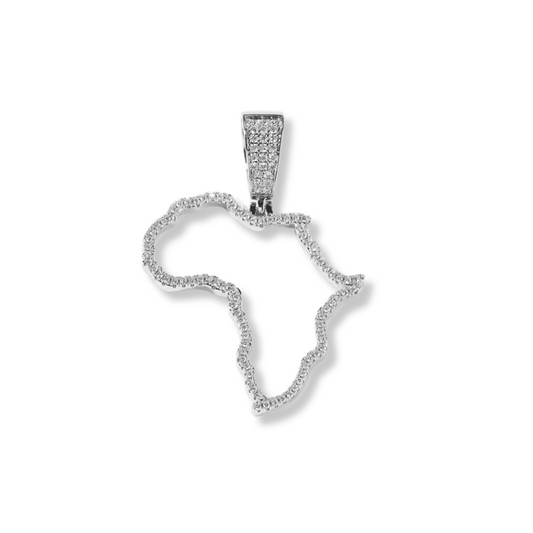 Map of Africa Pendant with Chain