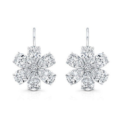 Flower Hoop Earrings