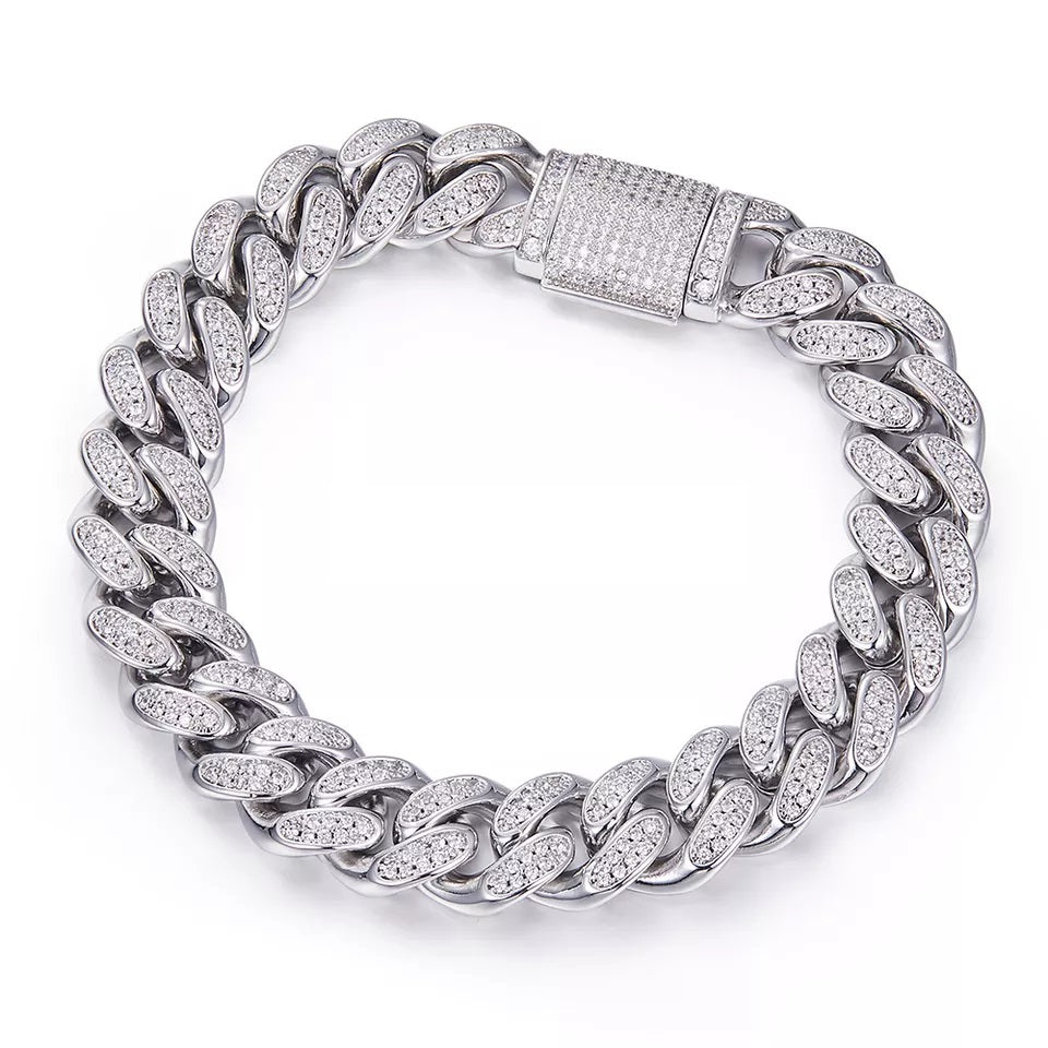 12mm Miami Cuban Link Bracelet