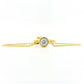 Round Cut Bezel Bracelet in Yellow Gold
