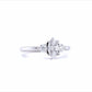 Marquise & Round Cut Moissanite Trilogy Ring