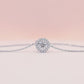 0.5 Carat Round Cut Moissanite Chain Bracelet