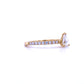 0.4 Carat Pear Moissanite Petite Ring