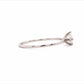 0.5 Carat Round Cut Moissanite Silver Ring